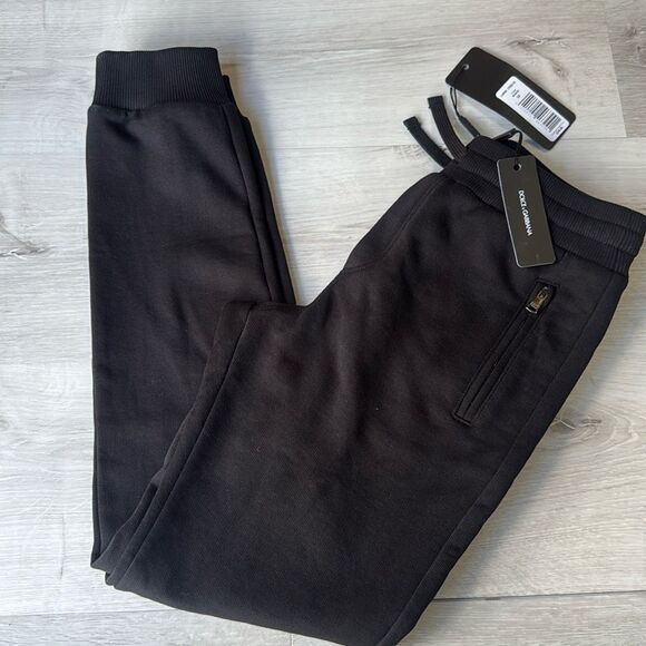 Dolce & Gabbana Pantalone Jersey Joggers Black size 10 NWT - Picture 4 of 9
